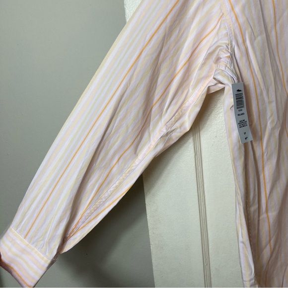 Aritzia Wilfred free barlowe relaxed button down shirt apricot S oversized NWT - Picture 6 of 9